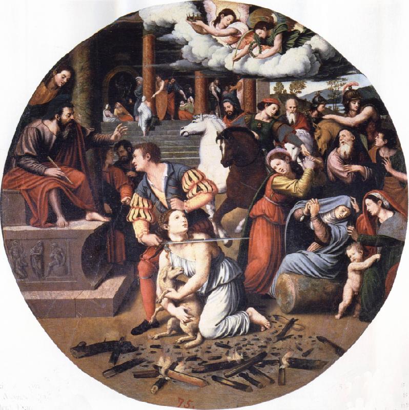 Juan Vicente Masip Martyrdom of St.Agnes oil painting image